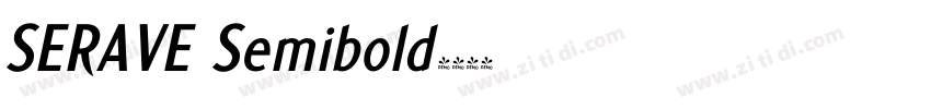 SERAVE Semibold字体转换